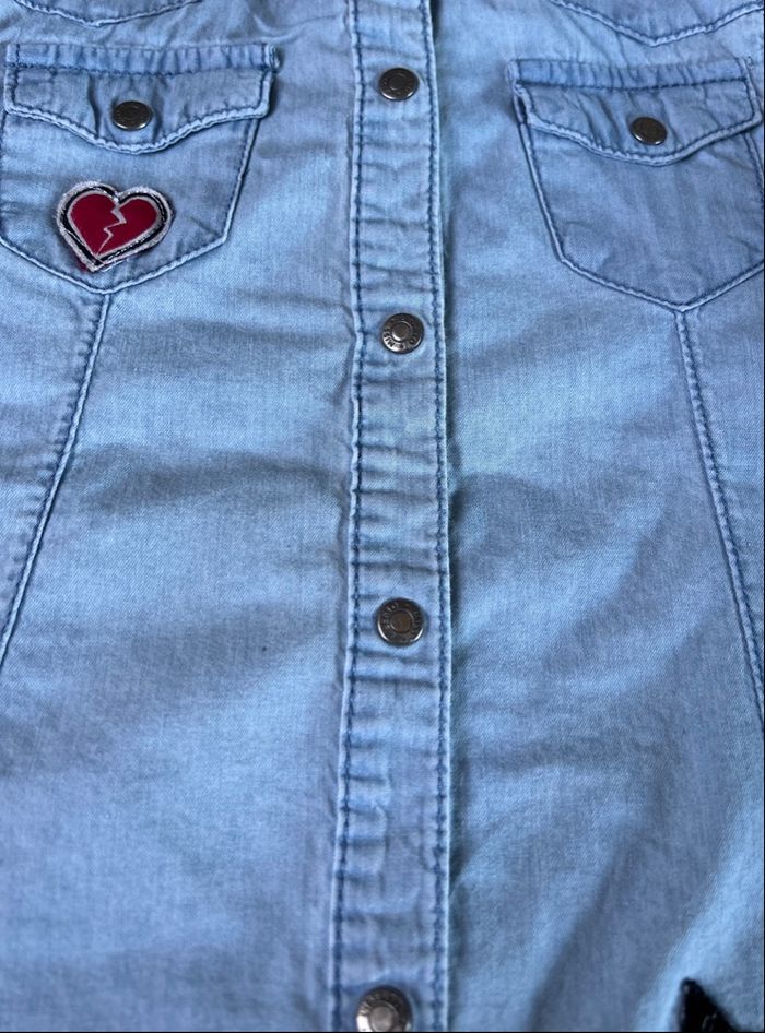 Chemise fille en jeans fin 6 ans miss Liberto - photo numéro 8