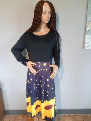 Robe midi Shein (neuf, jaune), L / 40 / 12