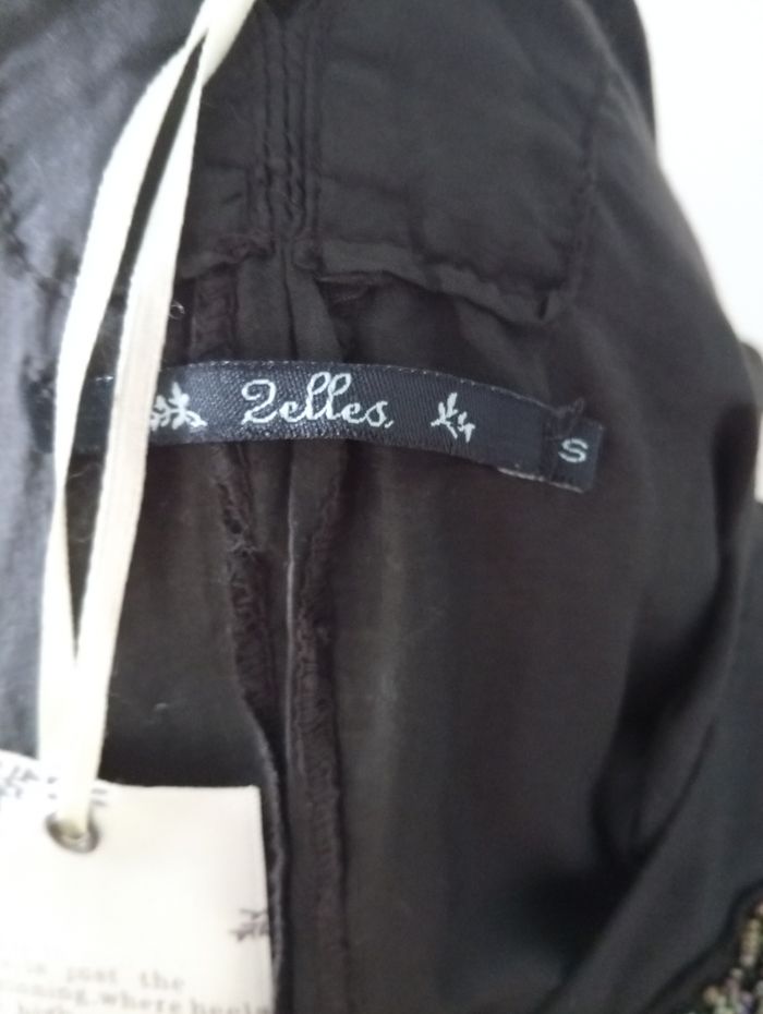 Jolie robe tunique décos perles légèrement transparente indiqué S peut aller à un 38 Coton/soie - photo numéro 8