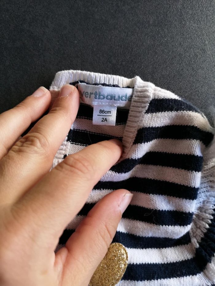 Pull marinière bébé fille verbaudet - photo numéro 4
