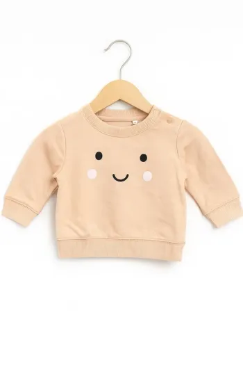 Sweat rose visage sourire - Zeeman - 0 mois