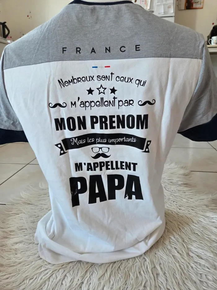 🤗 Tee shirt MC homme T.M Papa - photo numéro 3