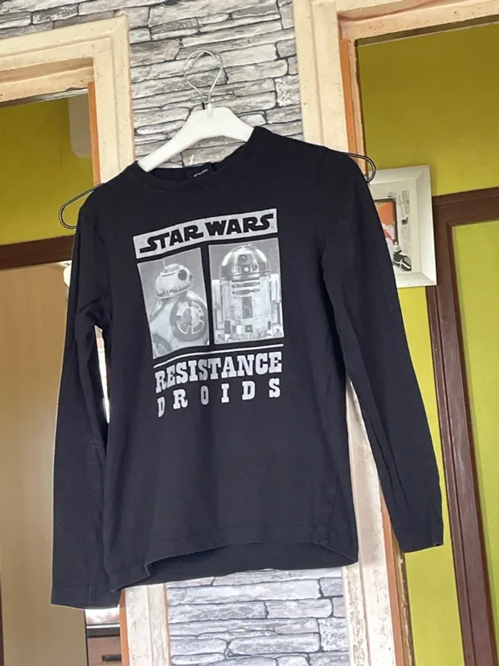 Teeshirt manches longues garçon star wars 8 ans