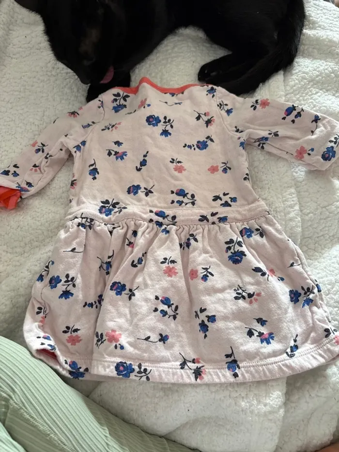 Jolie robe fleurie petit bateau 12 mois - photo numéro 2