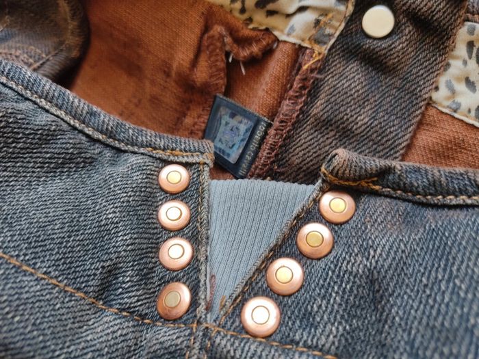 Pantacourt femme jean effet rouillé Roberto Cavalli M Neuf avec étiquette - photo numéro 8