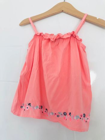 Débardeur Sergent major corail en 5ans