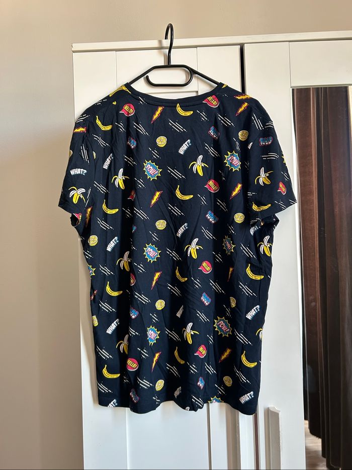 T-shirt marine à motifs Homme Bizzbee Taille L-XL - photo numéro 6
