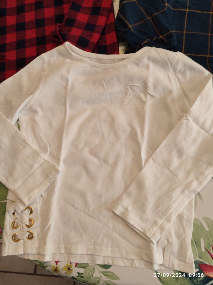 Lot de 3 blouses manches longues fille 5 ans - photo numéro 4