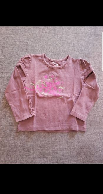 Tee-shirt manches longues fille 18 mois
