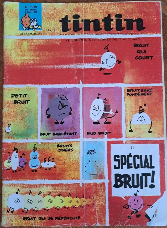 lot de 10 Magazines, Tintin Hebdomadaire , 1967-1968, état correct - photo numéro 4