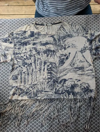Haut à frange Desigual