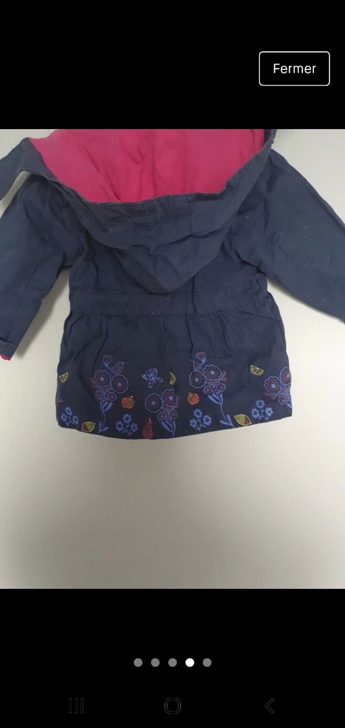 Imperméable bleu pailleté 9 mois orchestra - photo numéro 4