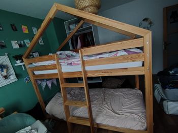 Lit cabane superposé 