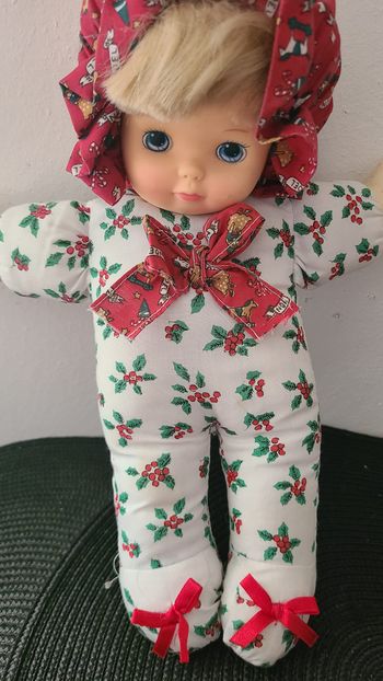 doudou poupée vintage noël