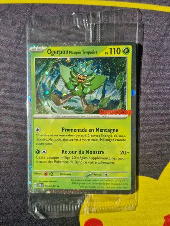 Carte promotion gamestop Ogerpon masque turquoise ev6 TWMFR