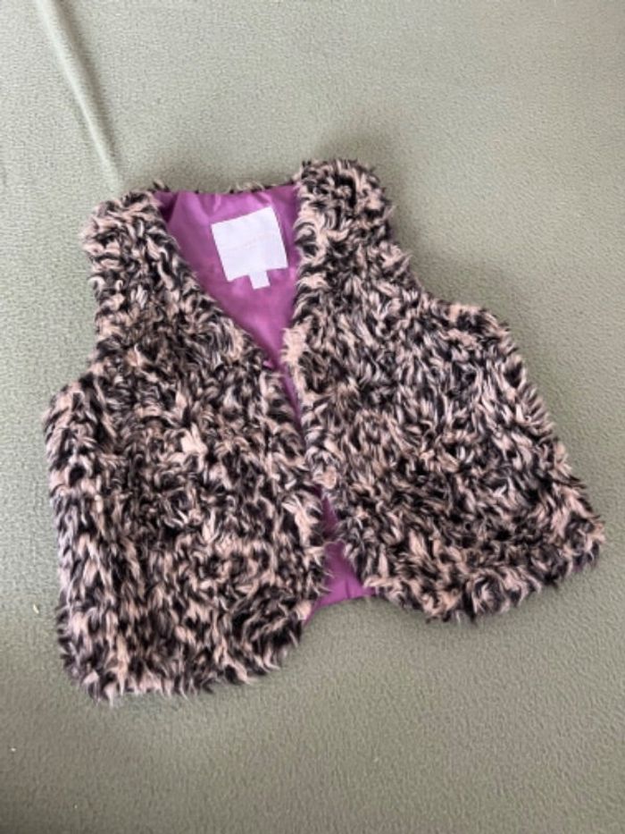 Gilet fourrure sans manches