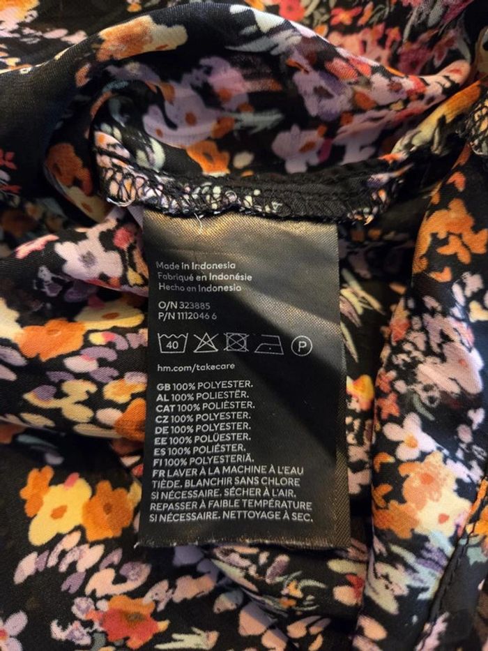 blouse H&m multicolore taille M - photo numéro 7