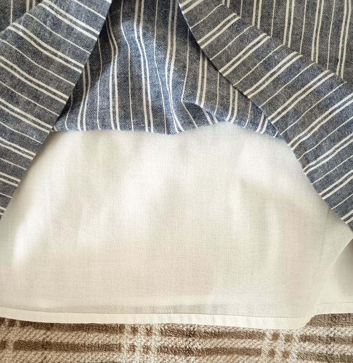 👗 Robe droite à rayures bleu & blanches - Taille 38 / Grain de Malice - photo numéro 7