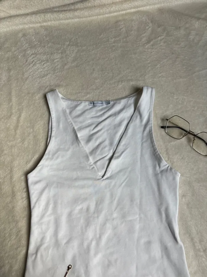 bodies débardeur blanc taille S ~ stradivarius - photo numéro 6