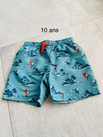 Short de bain 10 ans kiabi