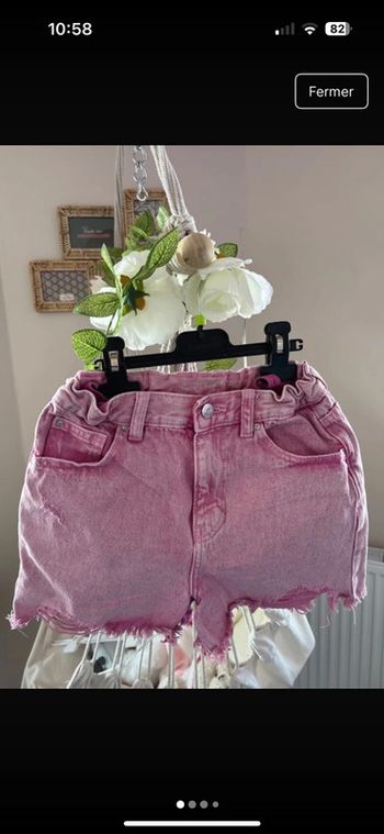 Short jean rose 10/11