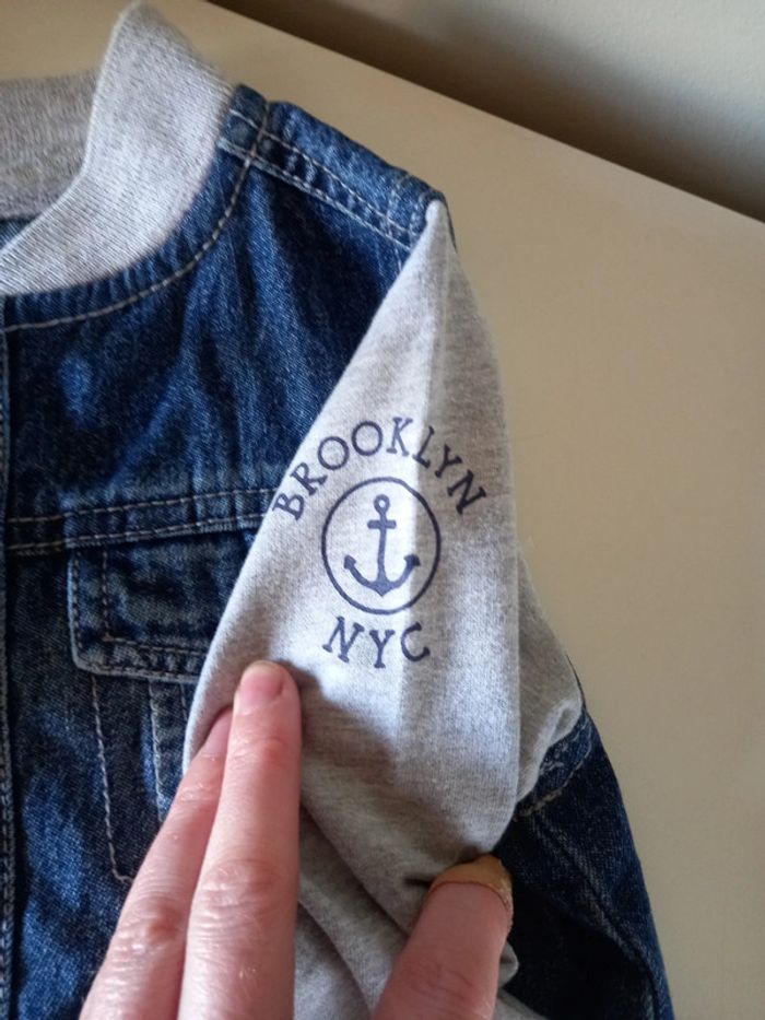 Veste en jeans taille 86 - photo numéro 4
