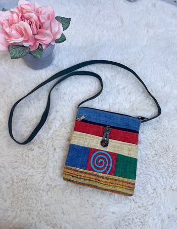 sacoche à bandoulière en chanvre