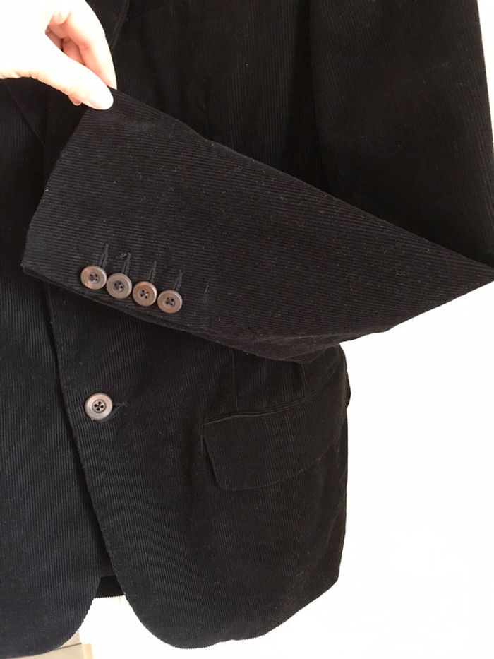 Veste blazer velours noir homme Taille M Celio casual - photo numéro 4