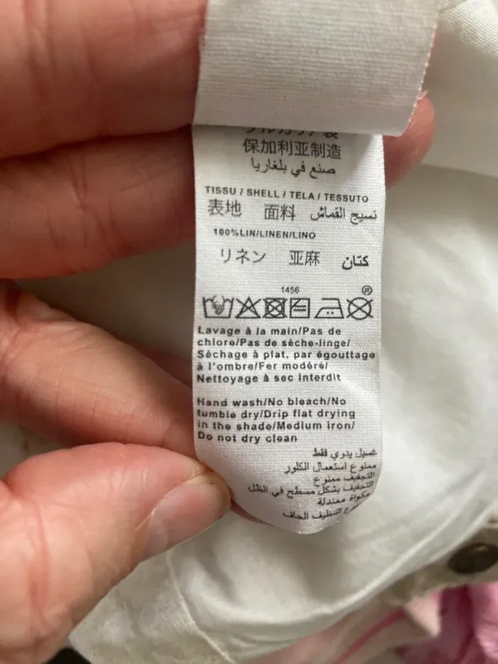 Bonpoint 🍒 haut + short en lin beige doré 8 ans - photo numéro 15