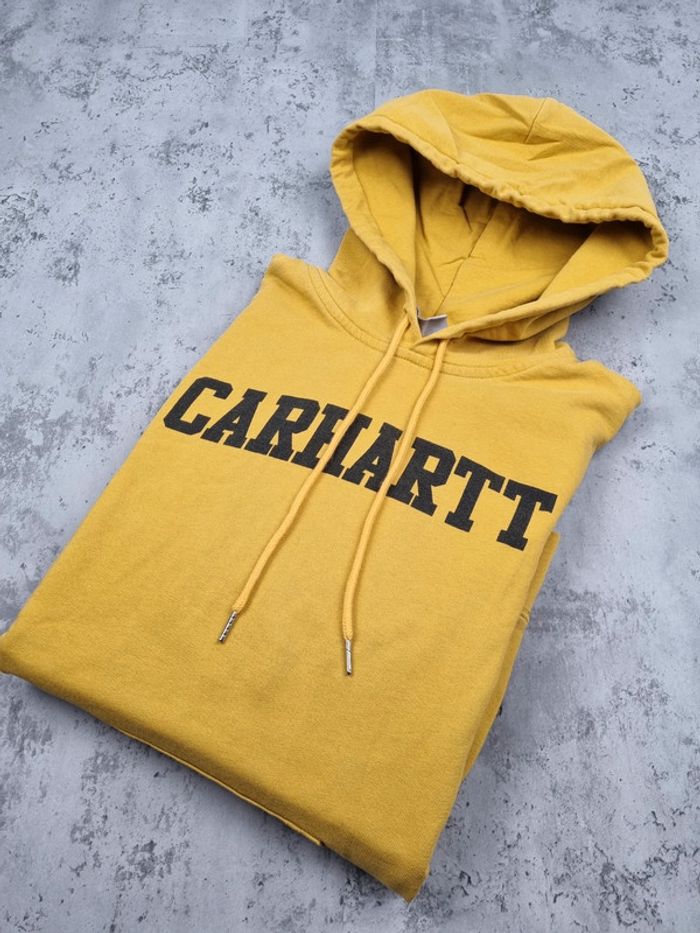 Pull capuche Carhartt jaune moutarde Taille M