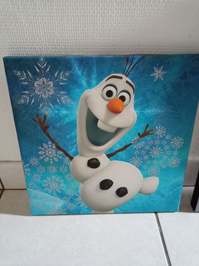 Lot de 3 toiles enfant "reine des neiges" - photo numéro 4