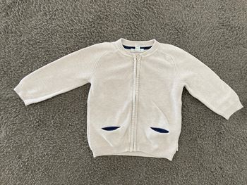 Gilet zippé beige 23 mois