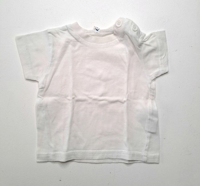 T-shirt blanc 3 mois