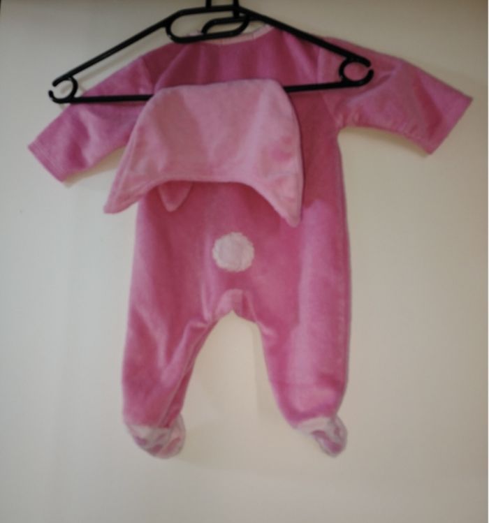 Sur pyjama+ bonnet lapin taille 3 mois kitchoun - photo numéro 3