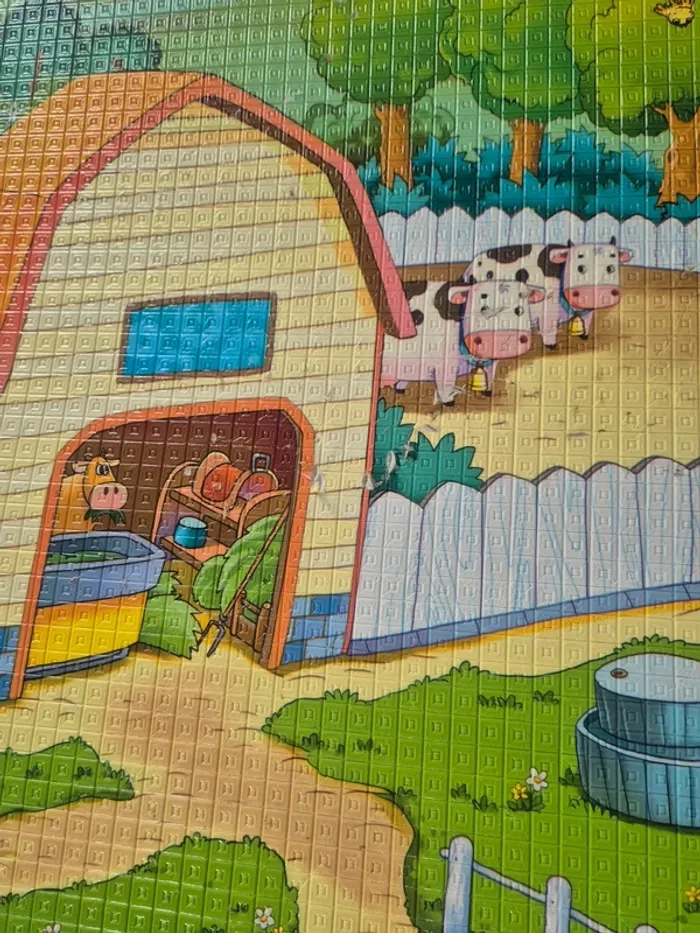 Tapis de jeu thème de la ferme 90 X 120 cm - photo numéro 4