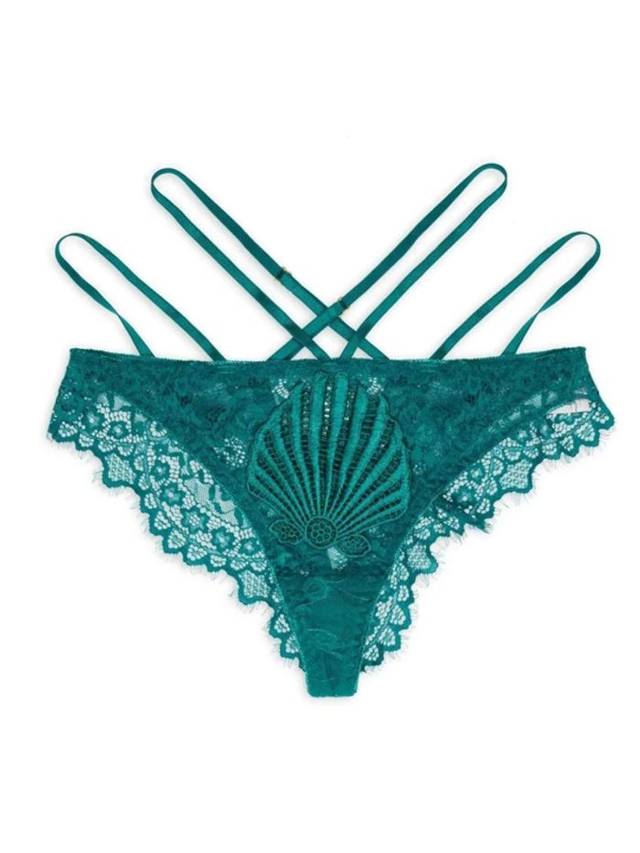 String vert dentelle taille XXL