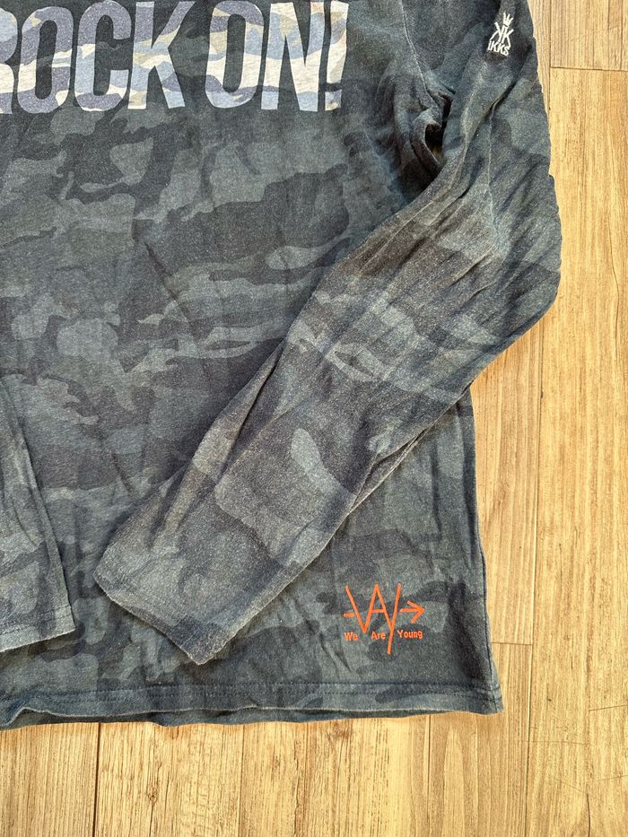 T shirt manche longue camouflage ikks taille S - photo numéro 2