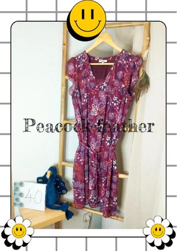 Robe fleurie bordeaux 40 la halle