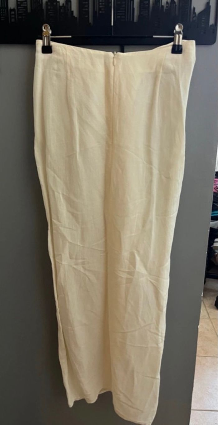 Jupe beige/crème Zara - photo numéro 2