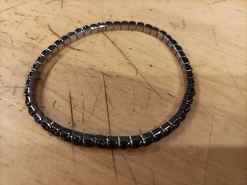 Bracelet strass noirs