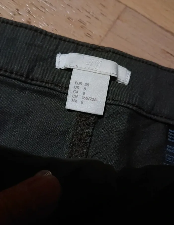 Short en jean kaki - photo numéro 3