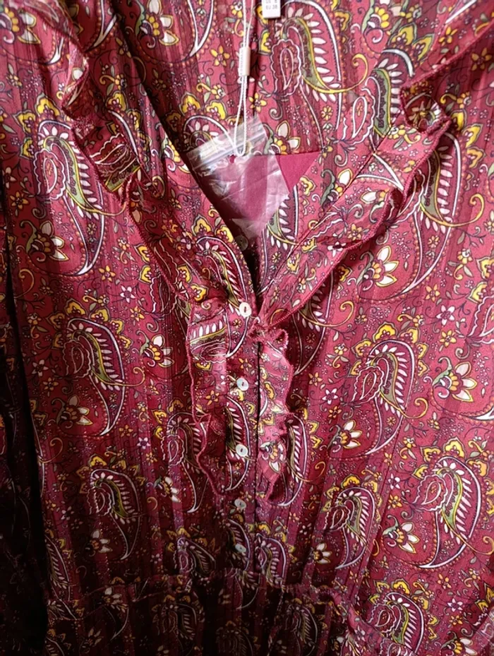 Neuve Robe manches longues couleur automne Esqualo taille 38 - photo numéro 3