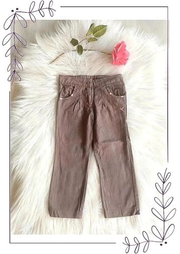Pantalon fille velours mi-saison Orchestra 3 ans coloris taupe