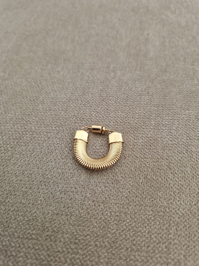 Boucle d'oreilles vintage dorée - photo numéro 4