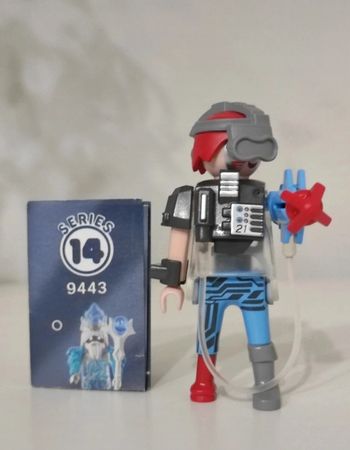 Playmobil il figure série 14 espace robot lanceur fléchette