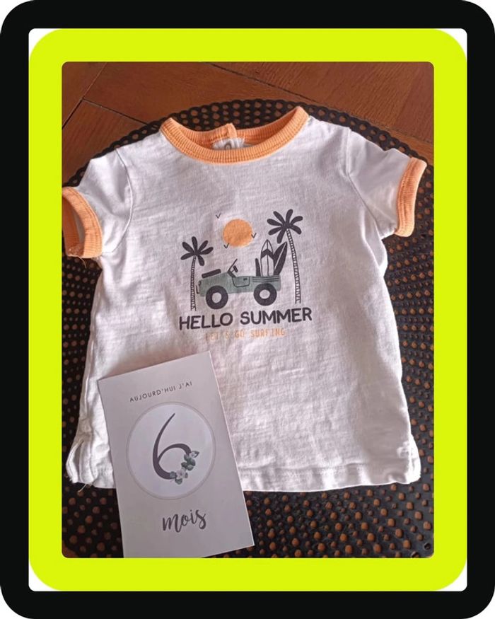 Tee shirt 6 mois Kiabi