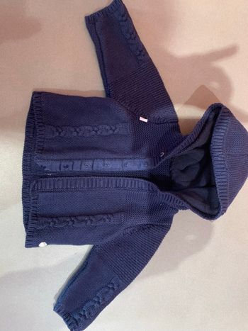 Veste en coton bleu marine