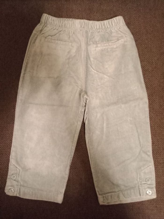 Pantalon velours turquoise