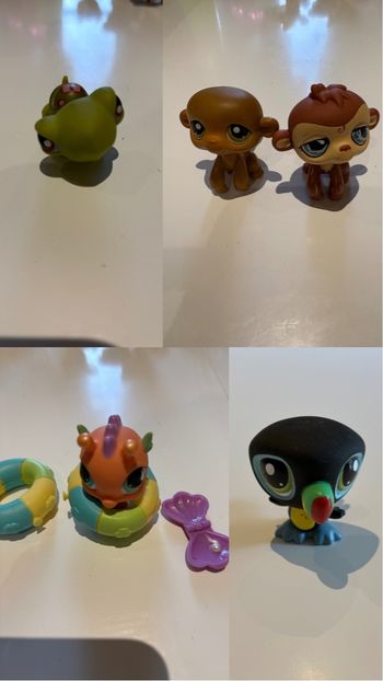 Lot de 9 figurines Pet Shop exotiques