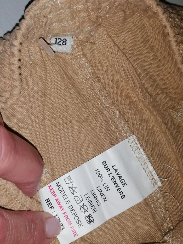 Bermudas en lin Captain Tortue 8ans 128cm - photo numéro 4